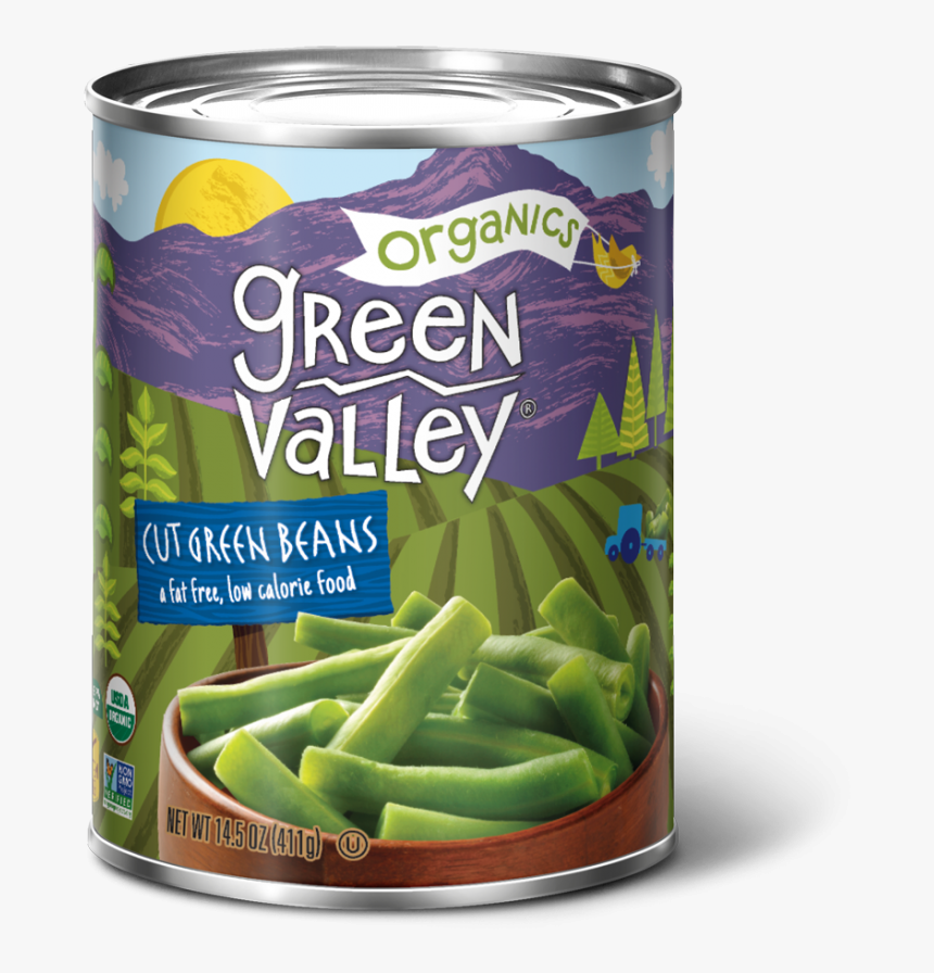 Transparent Green Bean Png - Green Valley Organics Corn, Png Download, Free Download