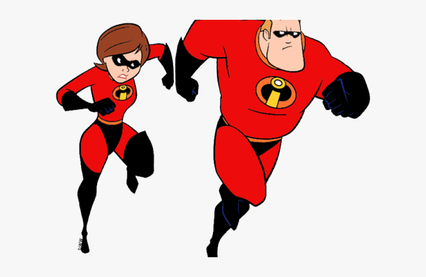The Incredibles Clipart Mrs - Mr And Mrs Incredible Clipart, HD Png Download, Free Download