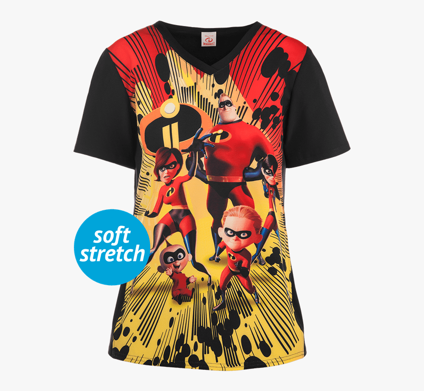 Incredibles Scrub Top, HD Png Download, Free Download