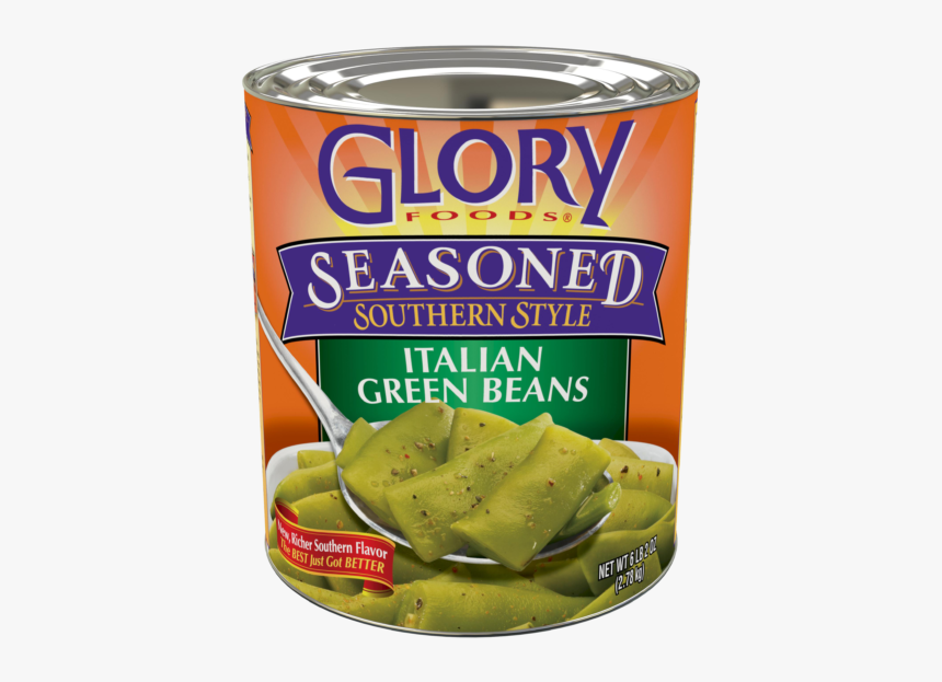 Glory Foods Seasoned Italian Green Beans - Glory Foods Seasoned Southern Style Collard Greens, HD Png Download, Free Download