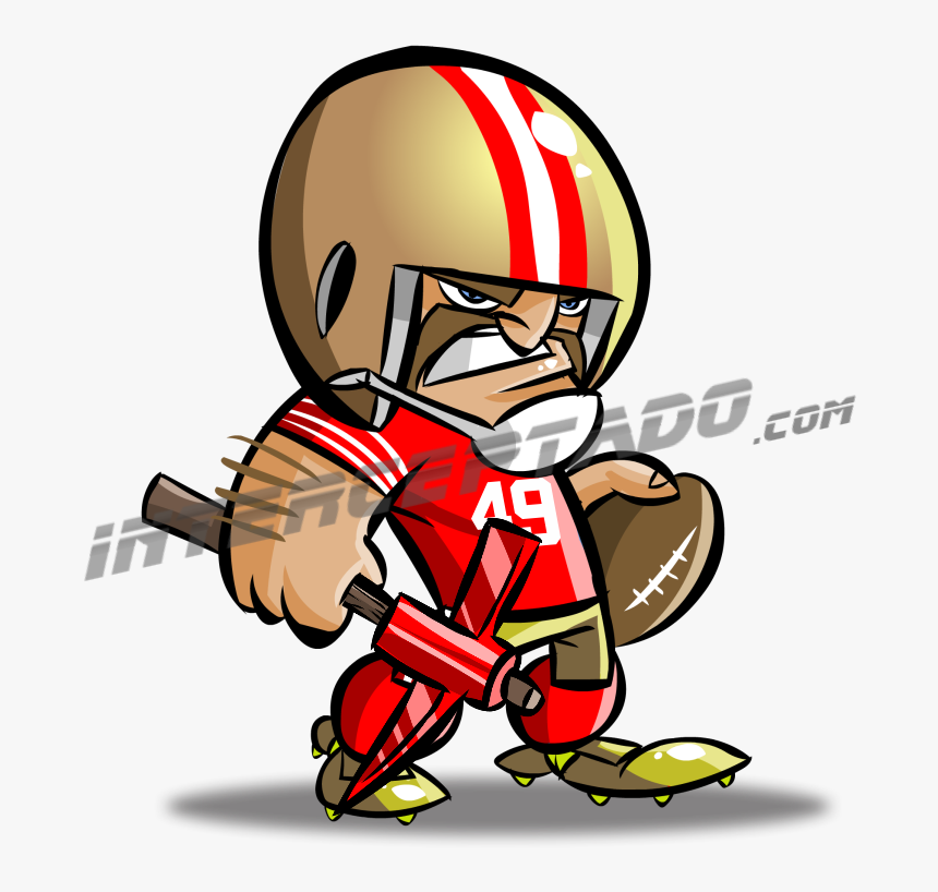 49ers Grande 49ers Fans, American Football, Nfl Football, - Caricaturas De 49 De San Francisco, HD Png Download, Free Download