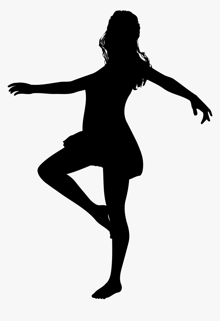 Dance Silhouette Clip Art - Dancing Woman Icon Png, Transparent Png, Free Download