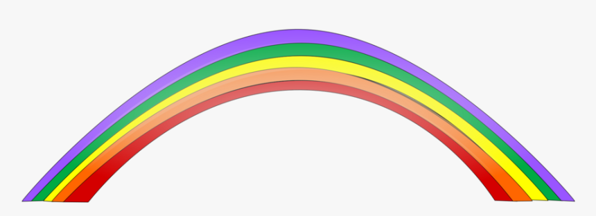 Rainbow Clip Line Art - Clip Art, HD Png Download, Free Download