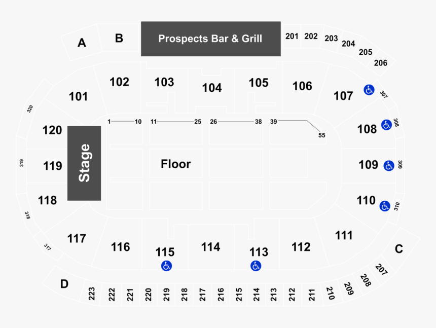 Ferrell Center Seating Chart, HD Png Download, Free Download