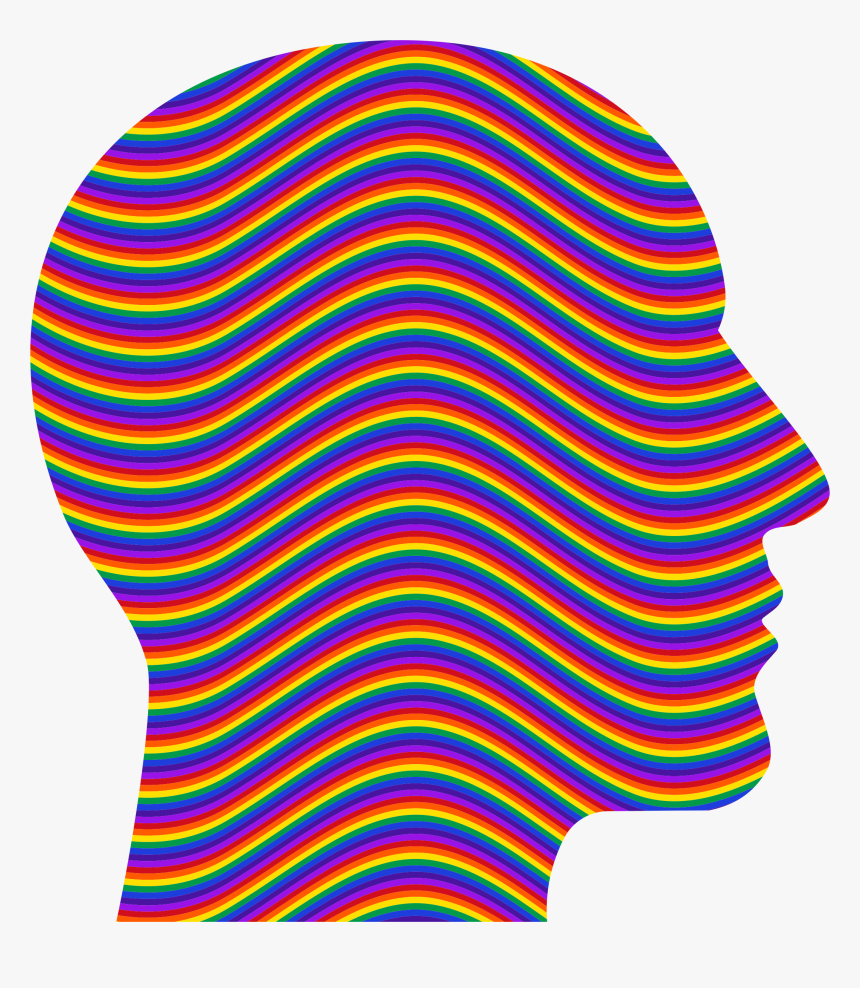 Rainbow Waves Head Clip Arts - Clothing, HD Png Download, Free Download