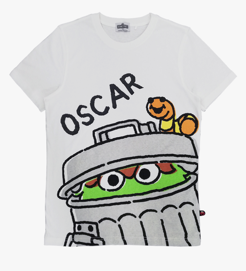 Oscar The Grouch Graphic T-shirt - Cartoon, HD Png Download, Free Download