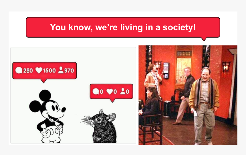 We Live In A Society Mouse, HD Png Download, Free Download
