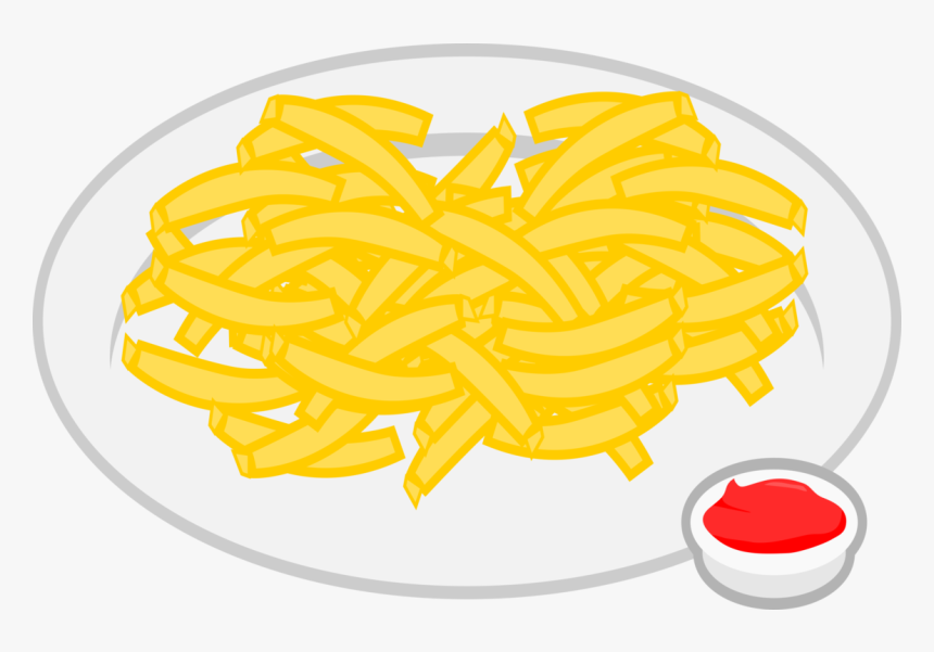 Cuisine,commodity,food - French Fries Plate Clipart, HD Png Download, Free Download