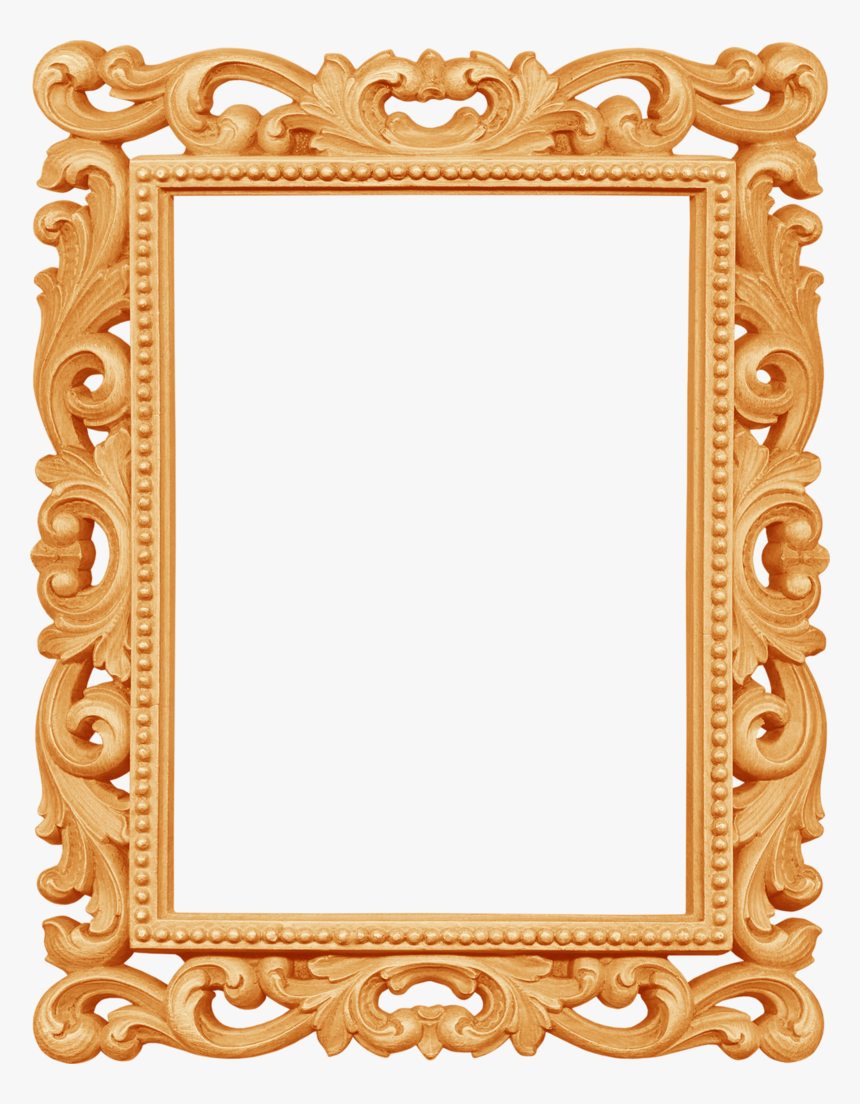 Transparent Wooden Border Png - Fancy White Photo Frames, Png Download, Free Download