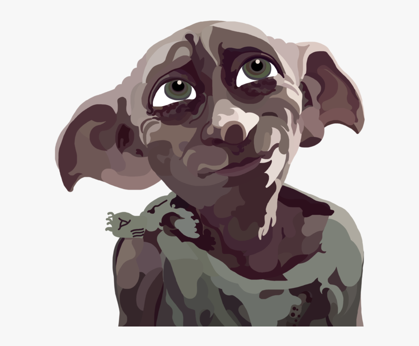 Dobby The House Elf Digital Painting By Whovianpoprocks - Dobby Harry Potter Png, Transparent Png, Free Download