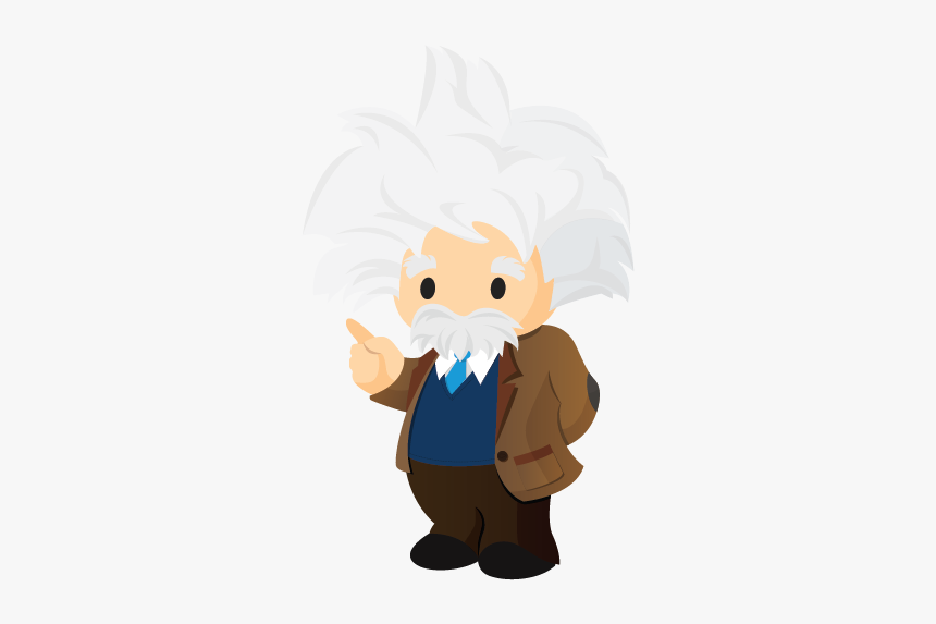 Einstein Cartoon Png - Einstein Salesforce, Transparent Png, Free Download