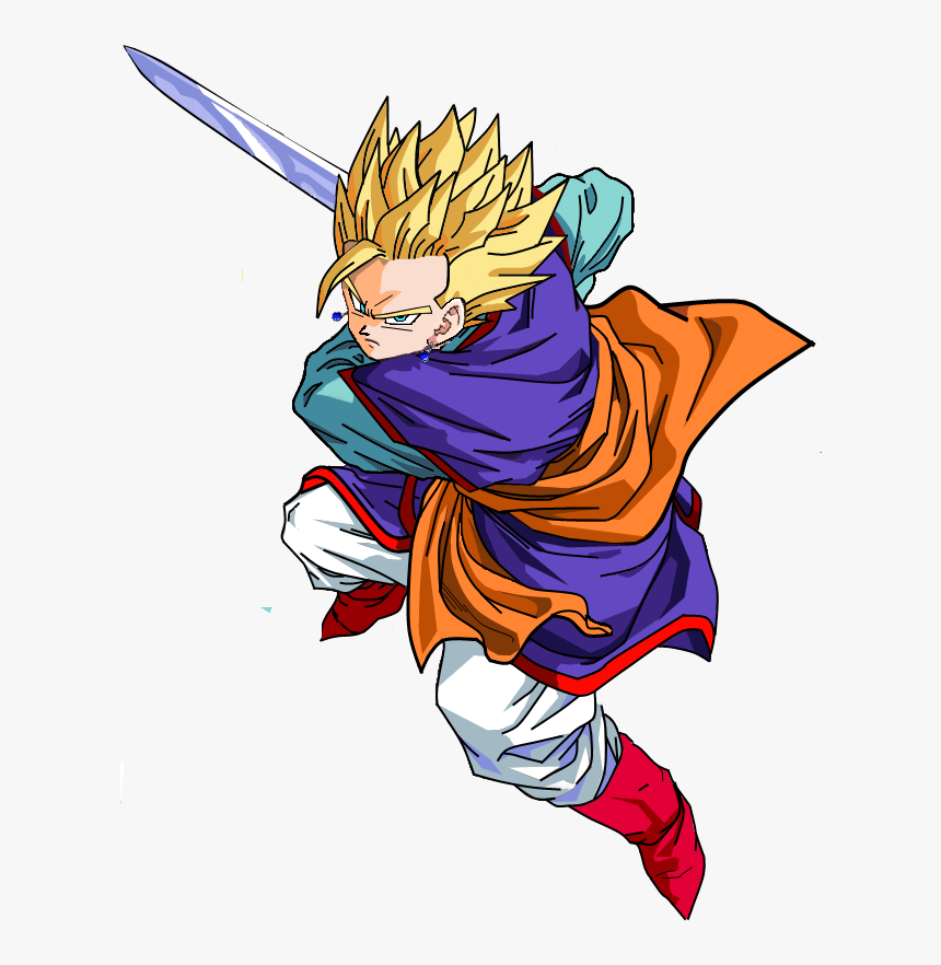 Transparent Gohan Png - Super Saiyan Gohan With Z Sword, Png Download, Free Download