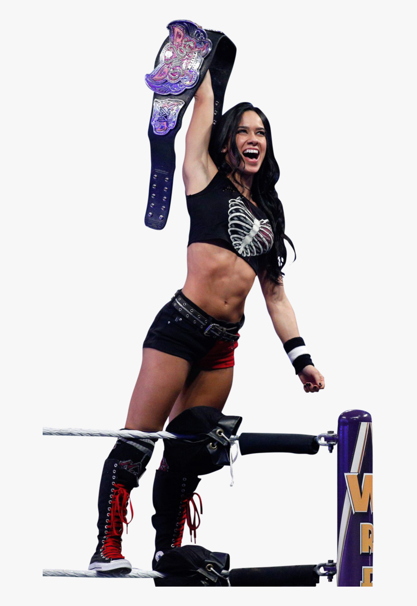 Aj Lee Wrestlemania 2014 Png By Wwedivasfan4life D7q3wa5 - Wwe Divas Championship Aj Lee Png, Transparent Png, Free Download