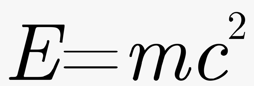 Equation Of E=mc^2 - Albert Einstein Formula Png, Transparent Png, Free Download