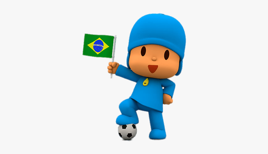 Pocoyo Brazilian Flag - Pocoyo Png, Transparent Png, Free Download