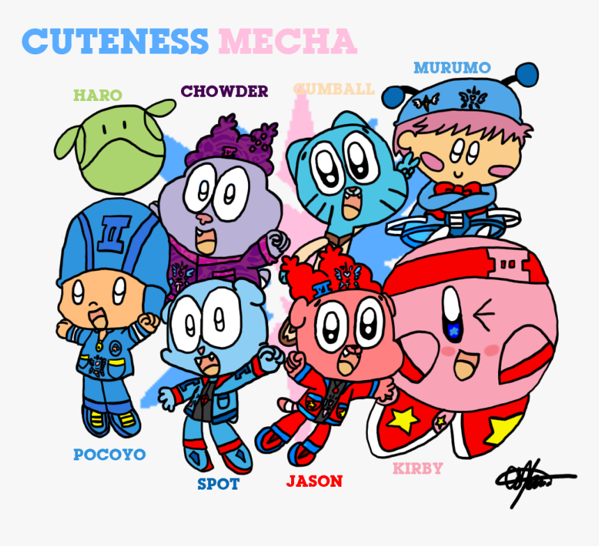 This Is Another Awesome Drawing Png Pocoyo Kirby - Murumokirby360 Cuteness Mecha, Transparent Png, Free Download