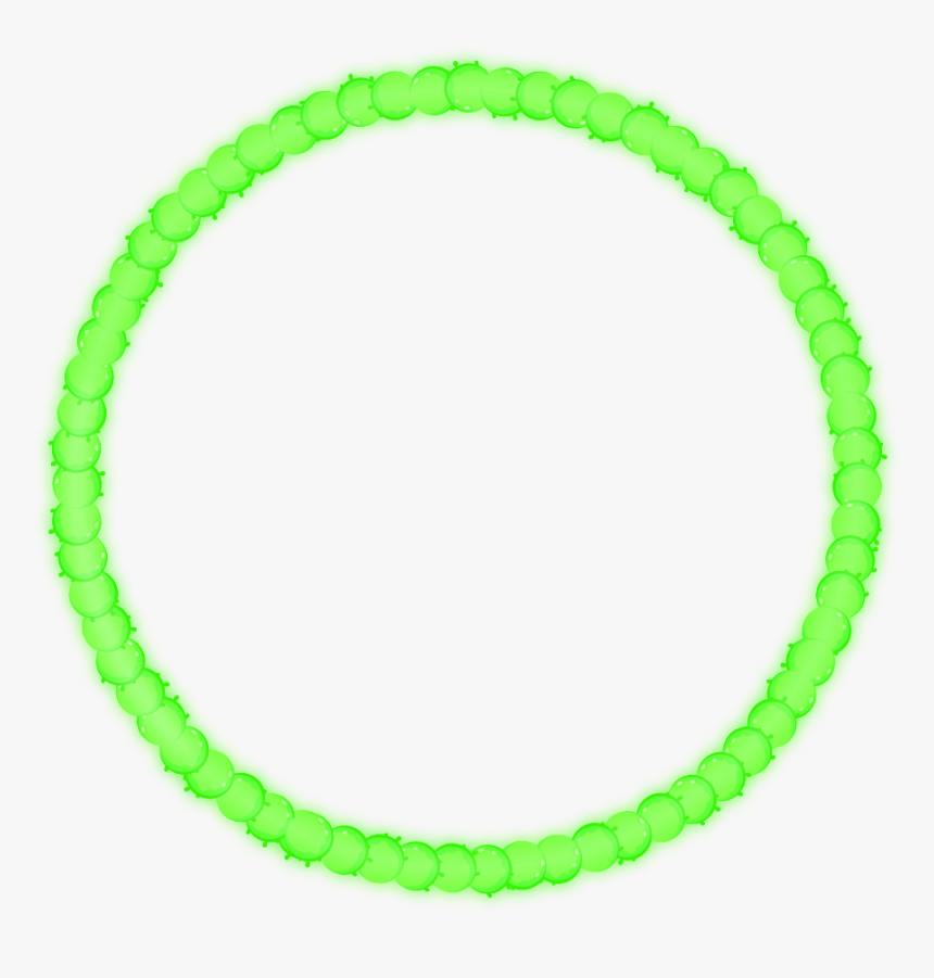#freetoedit #neon #round #circle #green #glow #frame - Circle, HD Png Download, Free Download