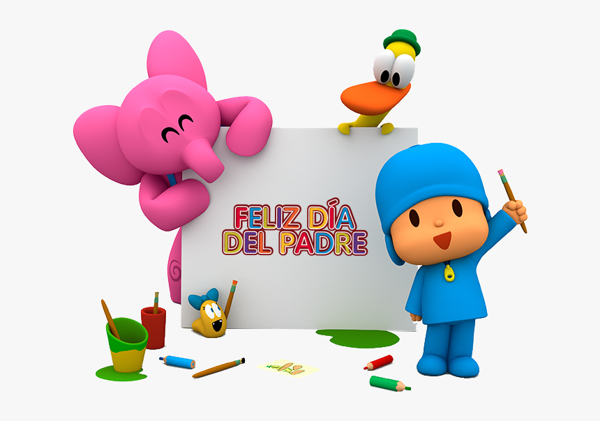 Celebra El Día Del Padre - Pocoyo Birthday Invitation Template Free, HD Png Download, Free Download