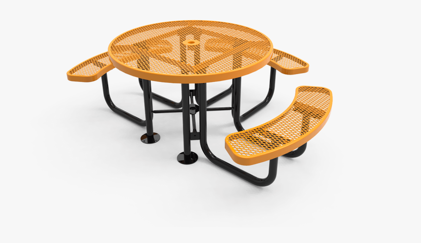 Expanded Metal Ada Round Picnic Table - Picnic Table, HD Png Download, Free Download