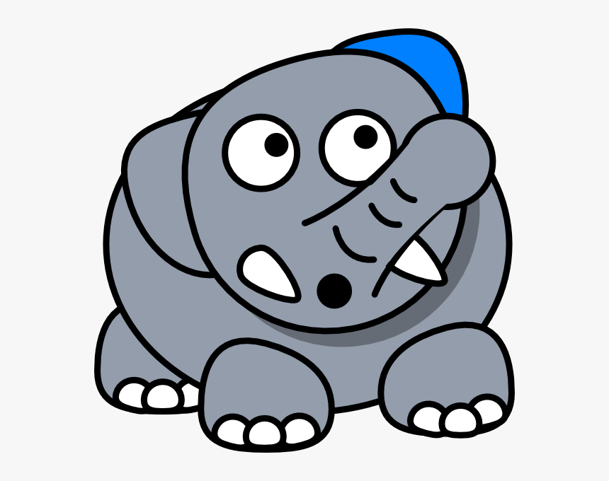 Surprised Svg Clip Arts - Elephant With No Eyes, HD Png Download, Free Download