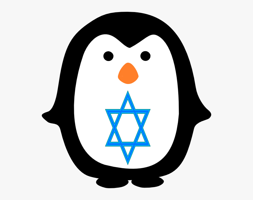 Jewish Star Of David Graphic Royalty Free - Transparent Background Penguin Clipart, HD Png Download, Free Download