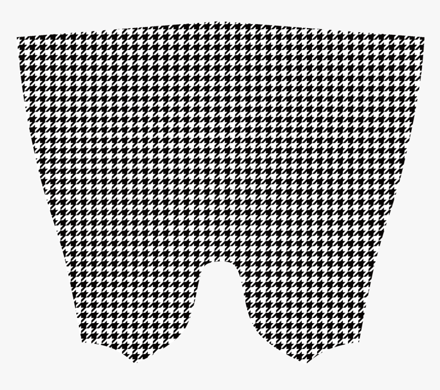Houndstooth Pattern Black White Shower Curtain , Png - Illustration, Transparent Png, Free Download