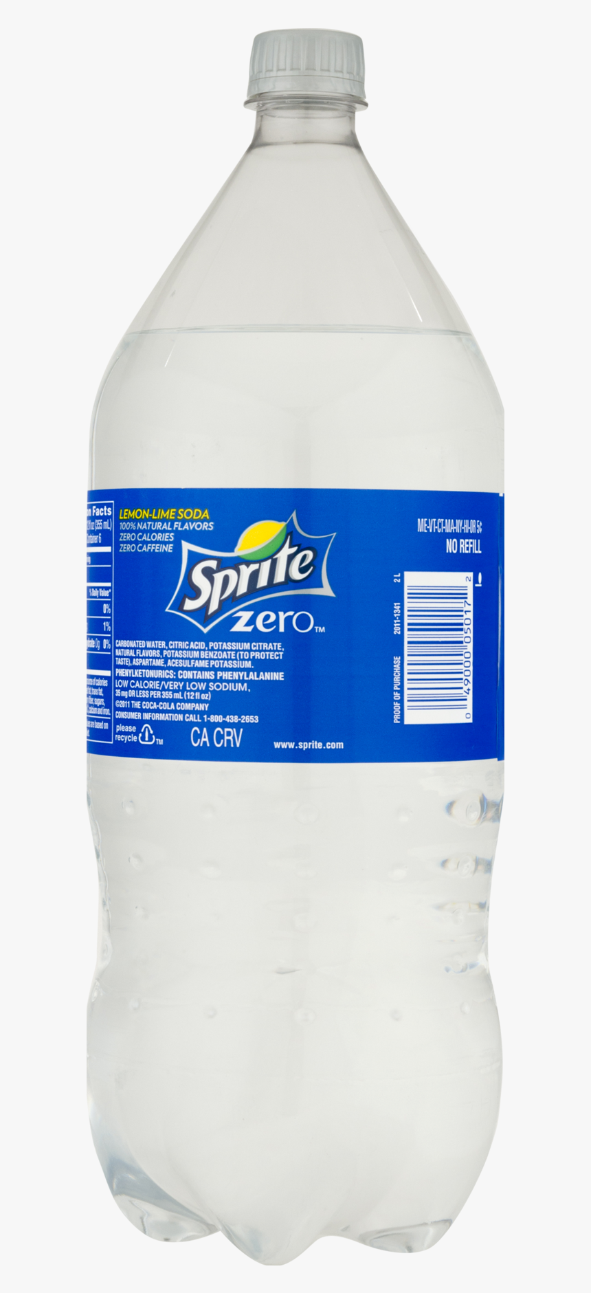 Sprite Zero 20 Oz Bottle, HD Png Download, Free Download