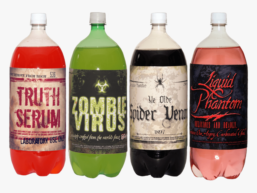Transparent Soda Bottle Png - Soda Stickers Halloween, Png Download, Free Download