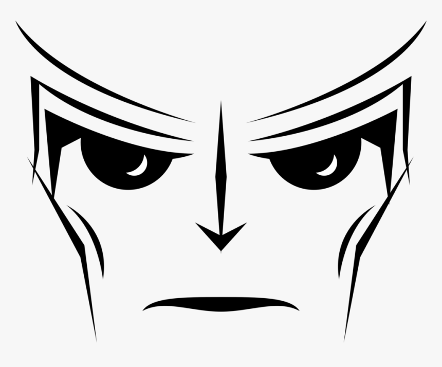 Alien Face - Black And White Faces Of Robot, HD Png Download, Free Download