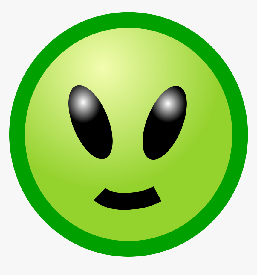 Alien Face Png - Smiley, Transparent Png, Free Download