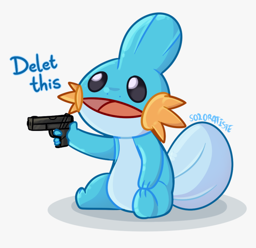 Transparent Mudkip Png - Mudkip With A Gun, Png Download, Free Download