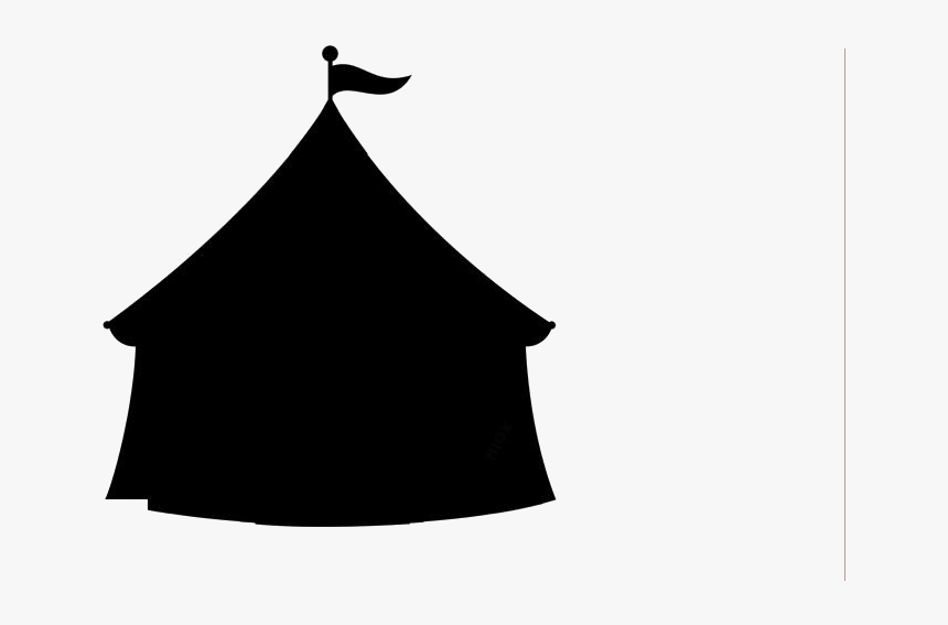 Carnival Circus Tent Png Free Clipart - Circus Tent Clipart Silhouette, Transparent Png, Free Download