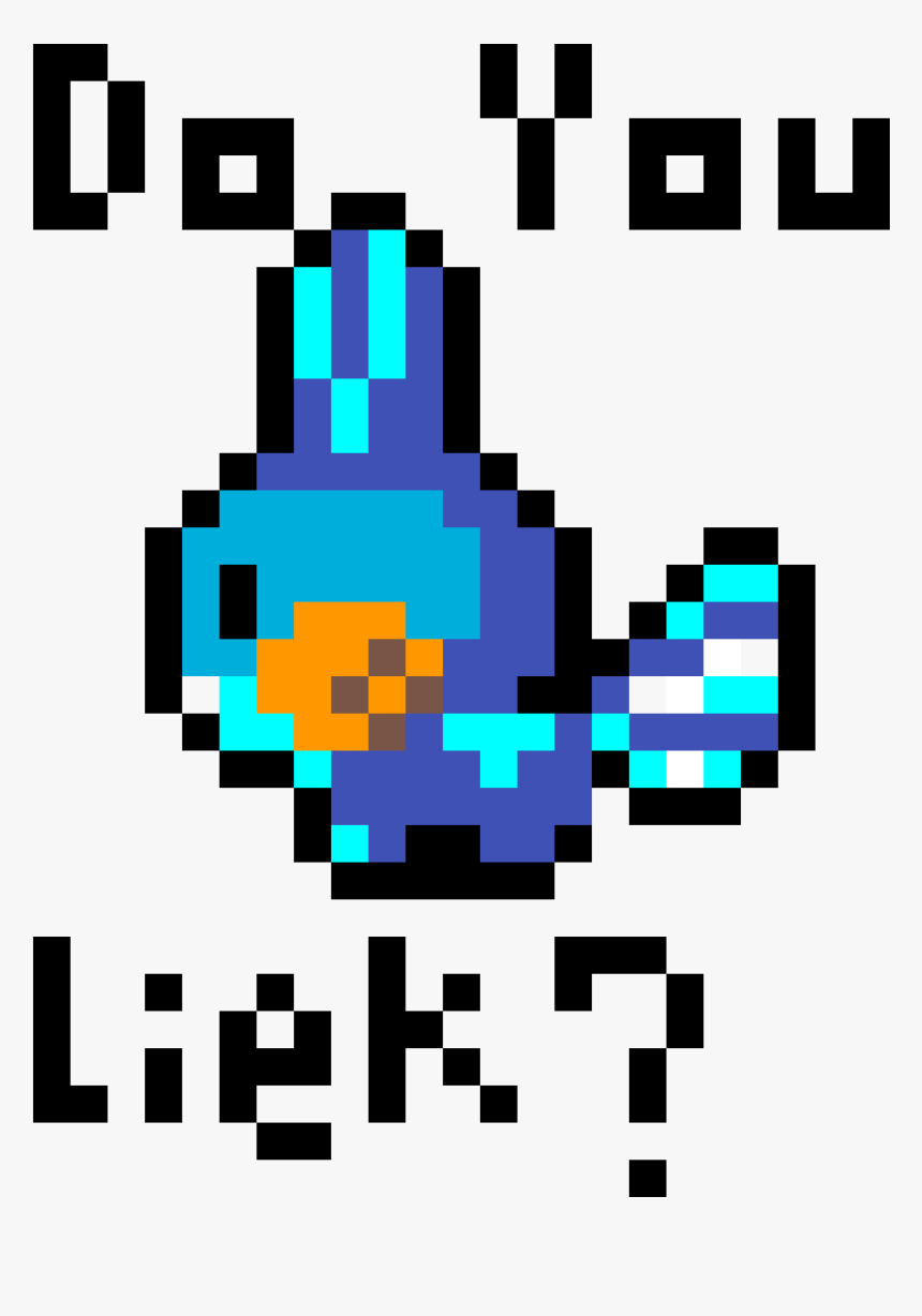 Pixel Art Pokemon Mudkip Hd Png Download Kindpng