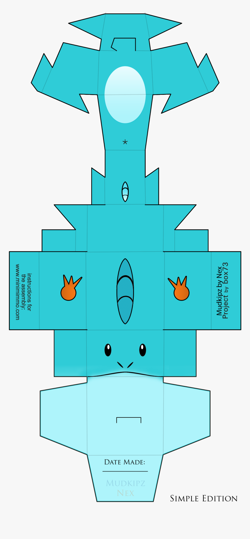 Mudkip With Lines Photo - Cartoon, HD Png Download, Free Download