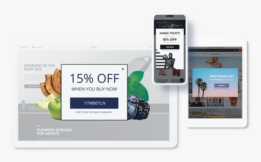 Exit Offer Pop-ups - Ecommerce Promos, HD Png Download, Free Download