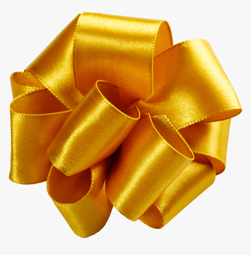 Transparent Gift Bow Png - Gold Wedding Ribbon Png, Png Download, Free Download