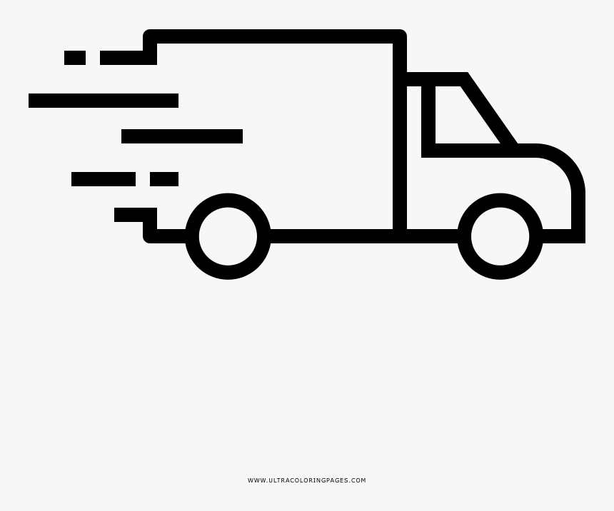 Delivery Truck Coloring Page - Delivery Truck Icon Transparent, HD Png Download, Free Download