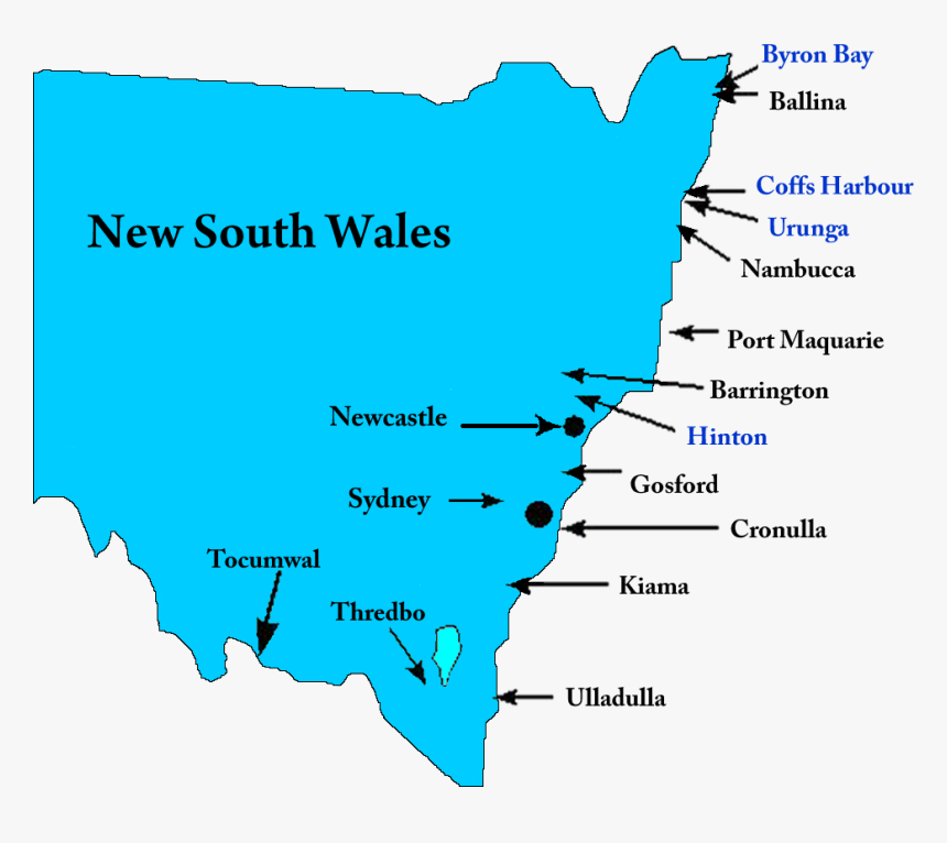 New South Wales Located, HD Png Download, Free Download