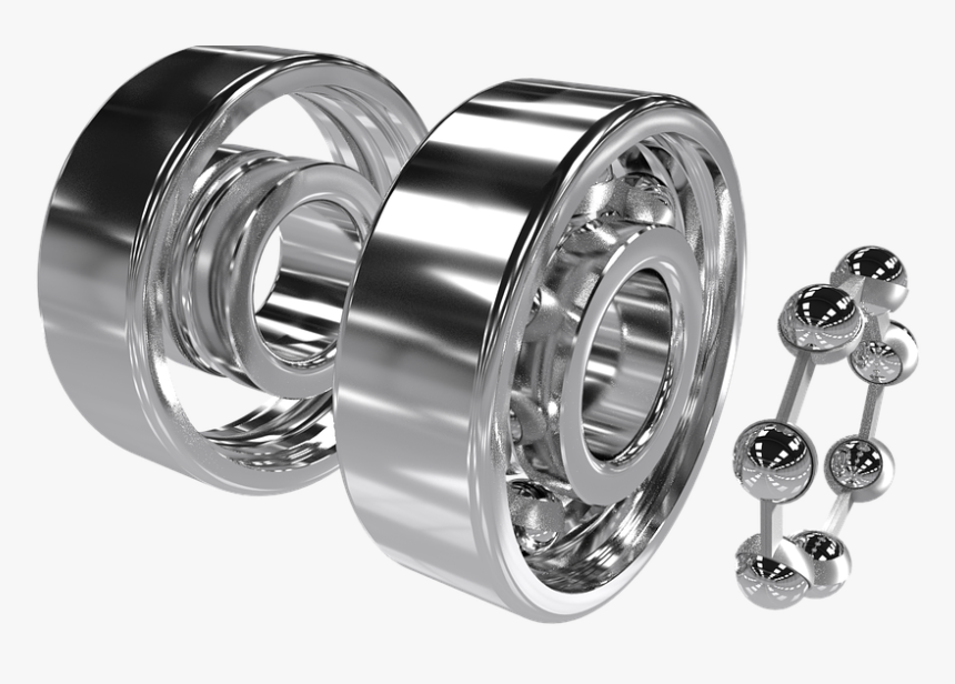 Bearing, 3d, Ball, Cage, Engineering, Steel, Render - Car Bearing Worn Out, HD Png Download, Free Download