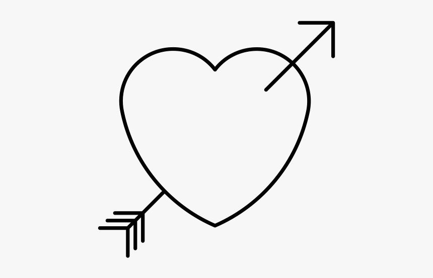 "
 Class="lazyload Lazyload Mirage Cloudzoom Featured - Black And White Heart With Arrow, HD Png Download, Free Download