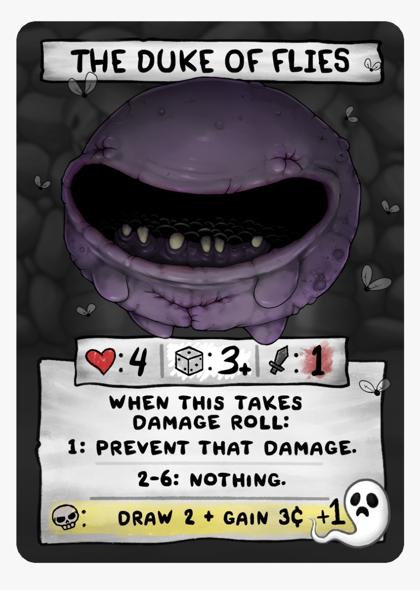 Duke Of Flies - Binding Of Isaac Four Souls Satan, HD Png Download, Free Download