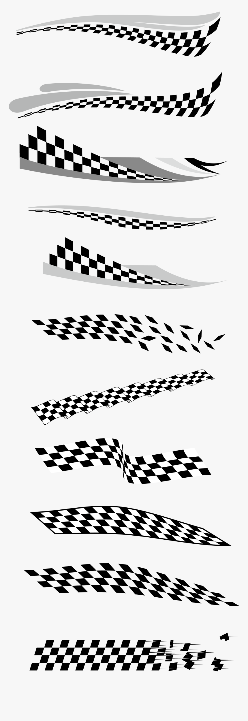 Checkered Vector Grey White - Checkered Flag Vector, HD Png Download, Free Download