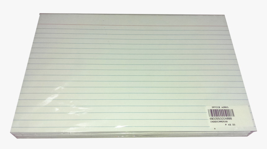 Index Card White 50 Sheets - 1 Whole Index Card Size, HD Png Download, Free Download