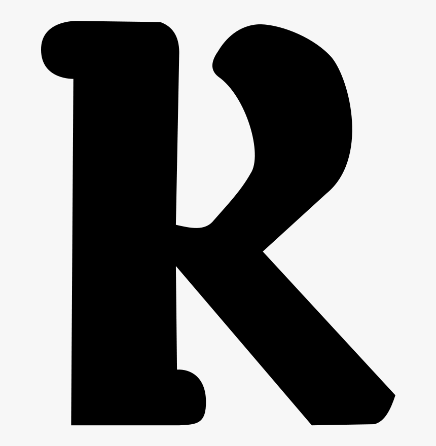 Black Block Letter R, HD Png Download, Free Download