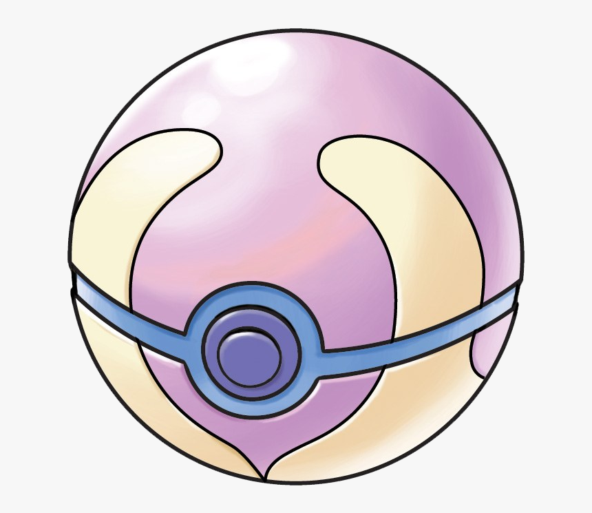 Captura Pokémon Y Pokéballs Sana Ball %28ilustraci%c3%b3n%29 - Pokemon Heal Ball, HD Png Download, Free Download