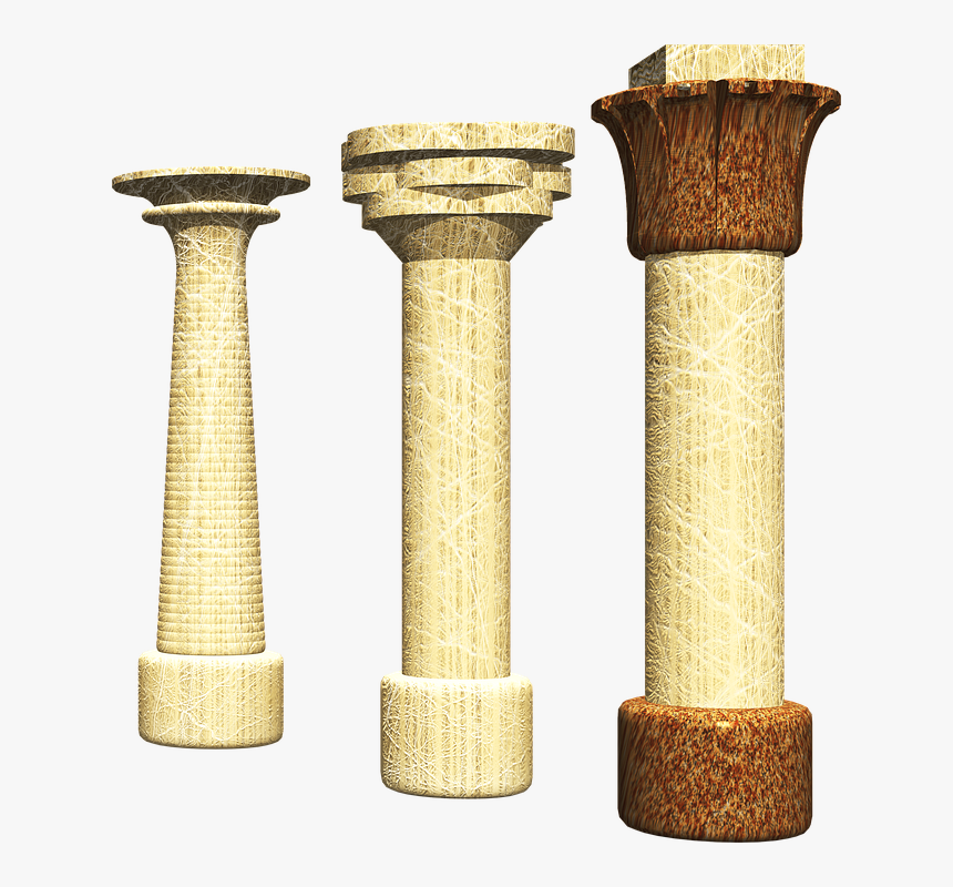 Column, 3d, Pharaonic - Sutun Png, Transparent Png, Free Download