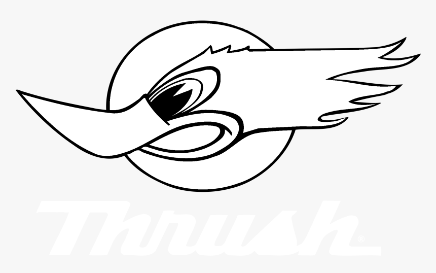 Thrush Logo Black And White - Thrush Logo, HD Png Download, Free Download