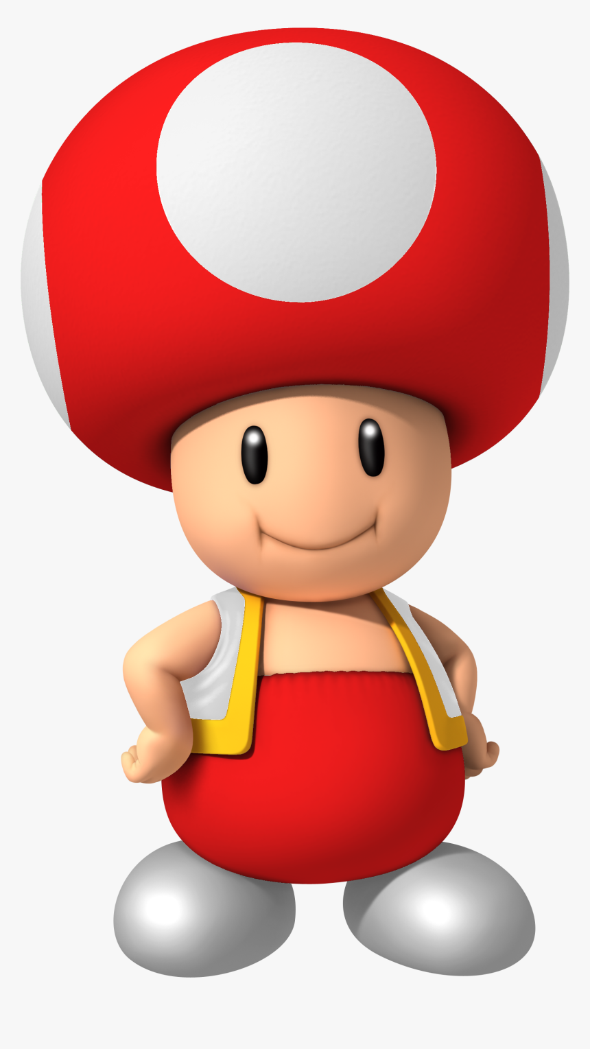 Red Toad From Mario, HD Png Download, Free Download