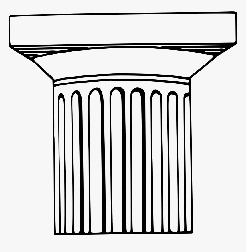 Doric Column Drawing Easy, HD Png Download, Free Download