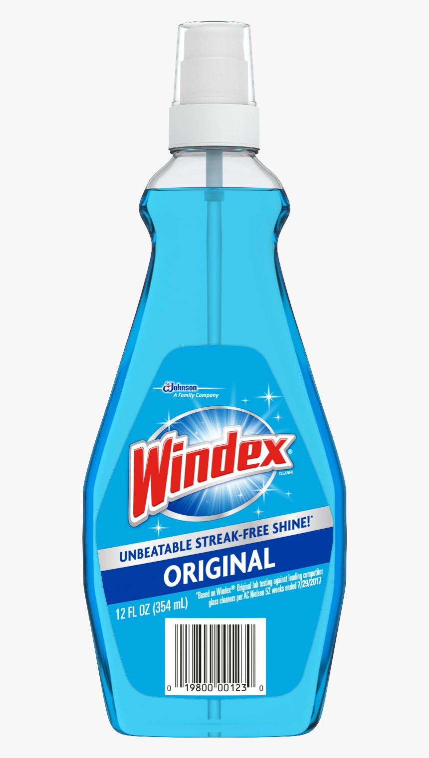 Windex Original Glass Cleaner 12oz Trigger - Original Windex, HD Png Download, Free Download